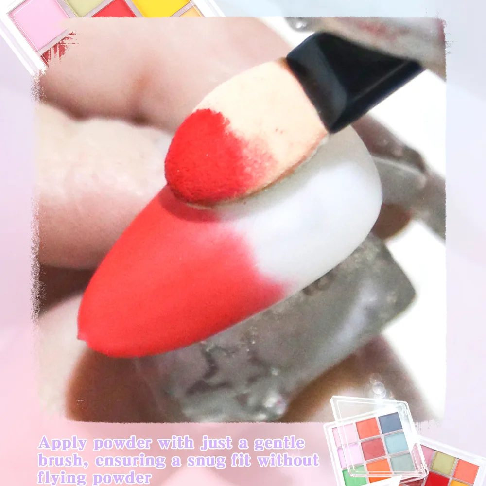 9 ألوان مسمار الصباغ لوحة الصل - مراجعة Nail Art Ombre Glitter وسعره