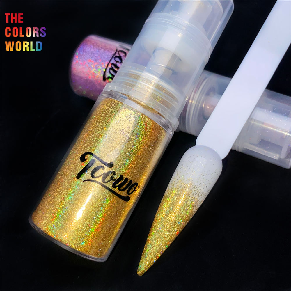 TCT-913 عالي اللمعان المجسم بر - مراجعة Nail Art Ombre Glitter وسعره