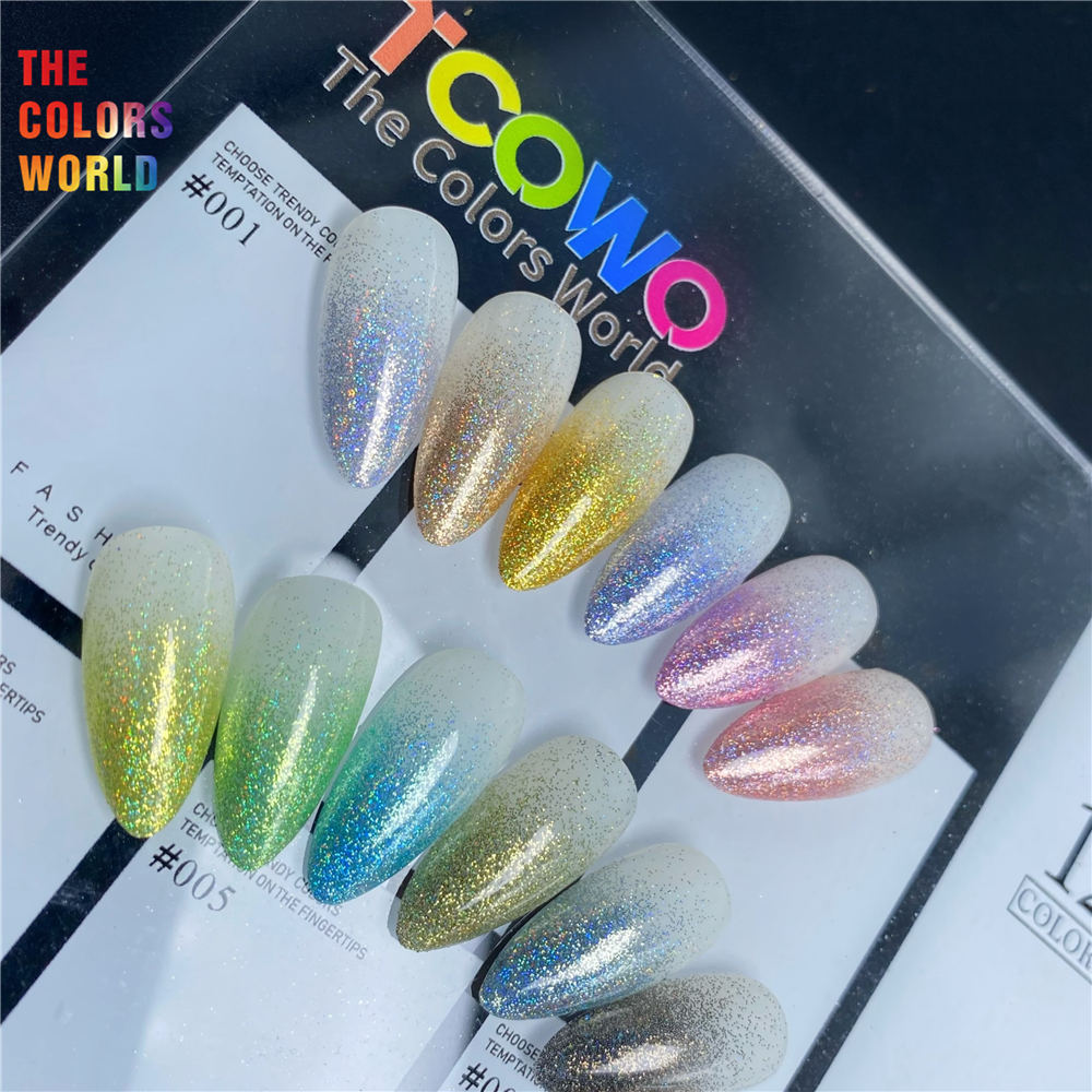 TCT-913 عالي اللمعان المجسم بر - مراجعة Nail Art Ombre Glitter وسعره