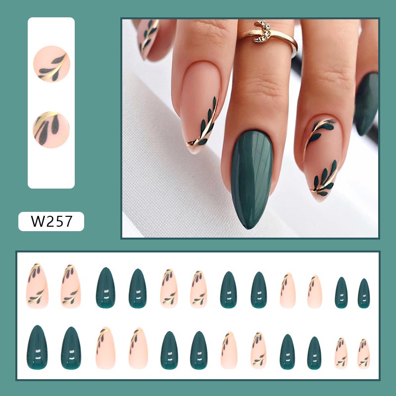 24P/مجموعة متوسطة الطول اللوز  - مراجعة Nail Art Simple وسعره