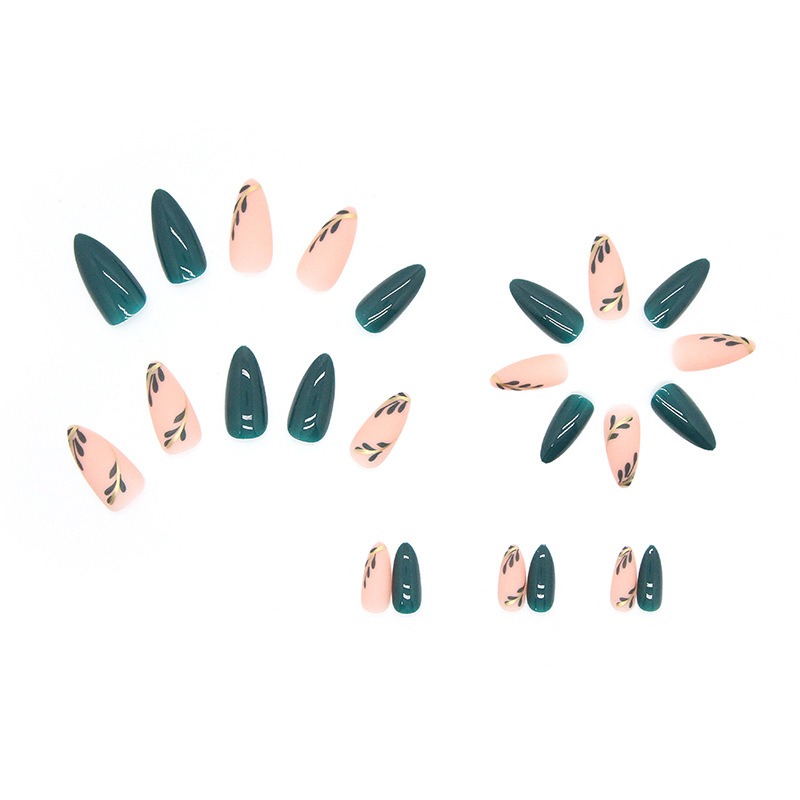24P/مجموعة متوسطة الطول اللوز  - مراجعة Nail Art Simple وسعره