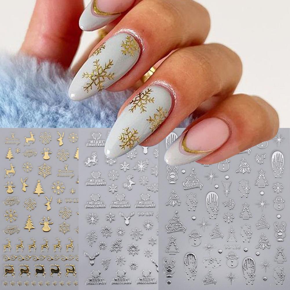 عيد الميلاد مسمار الفن ملصقات  - مراجعة Nail Art Xmas Design وسعره