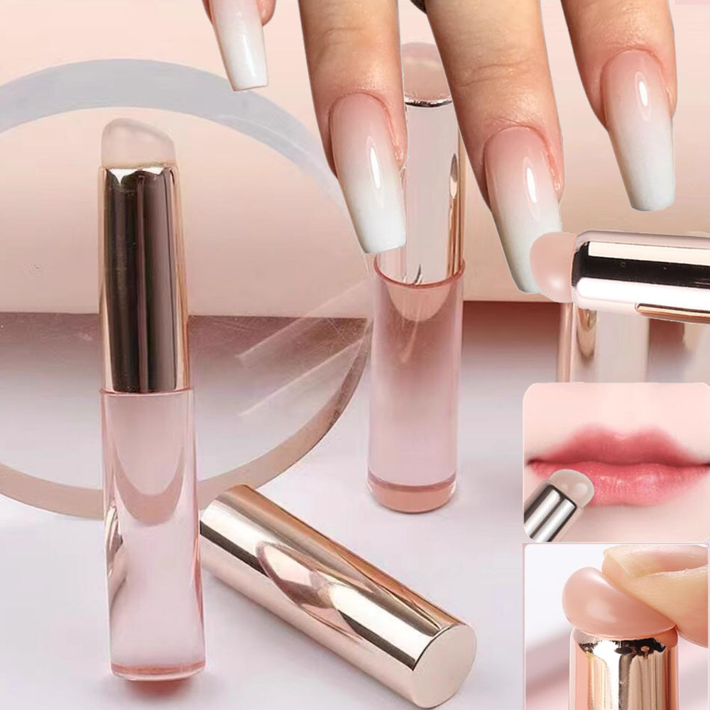 1 قطعة فرشاة أظافر سيليكون الو - مراجعة Nail Art Ombre Pink وسعره