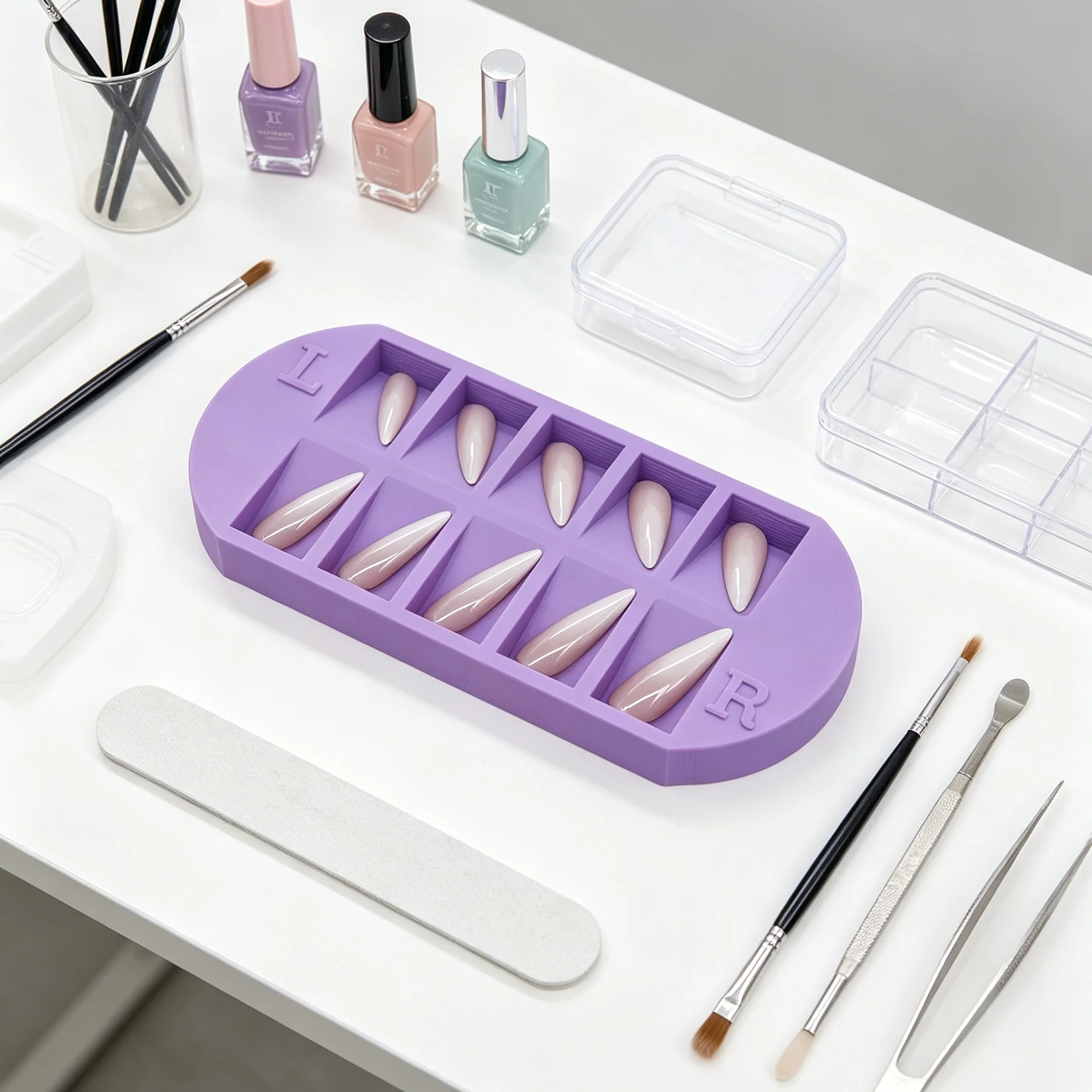 صينية تخزين أطراف الأظافر ذات  - مراجعة Nail Art Simple وسعره