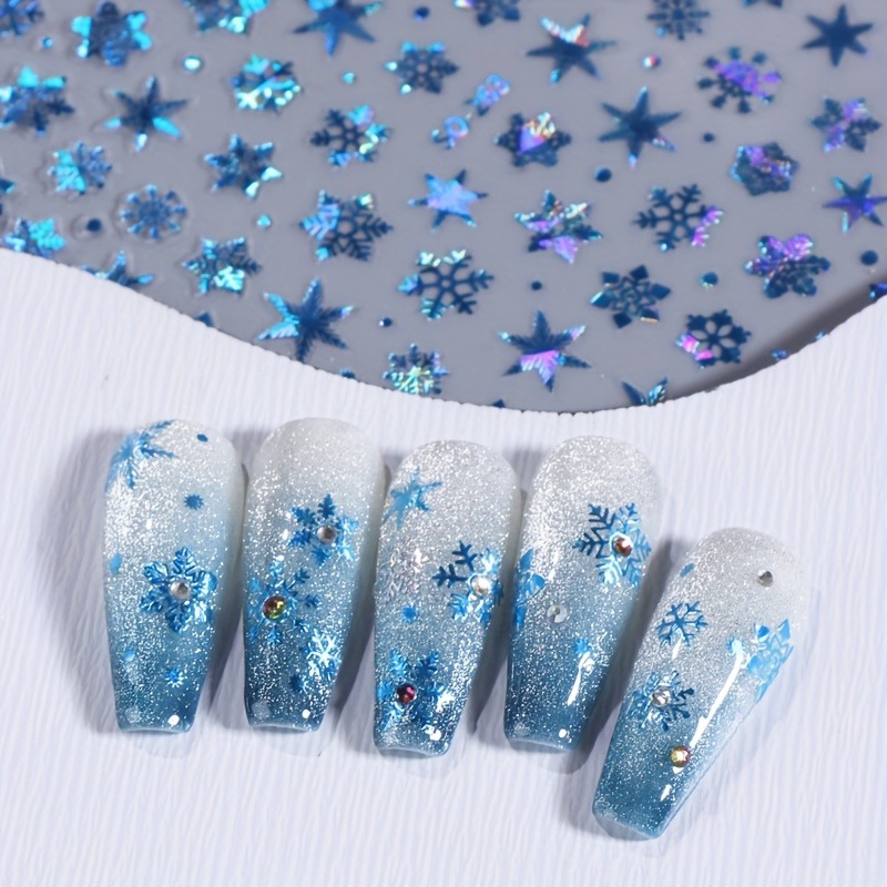 5 قطع من ملصقات الأظافر على شك - مراجعة Nail Art Xmas Design وسعره