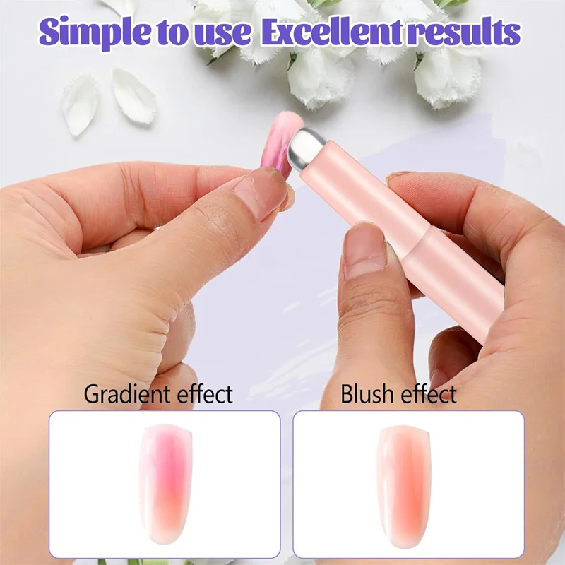 2 قطعة مسمار الفن سيليكون رئيس - مراجعة Nail Art Ombre Glitter وسعره