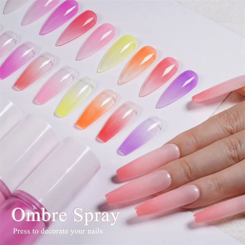 حار بيع 10 جرام أنبوب أومبير ر - مراجعة Nail Art Ombre Glitter وسعره