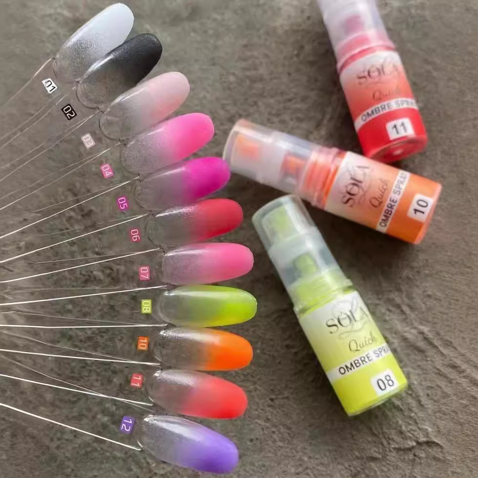 حار بيع 10 جرام أنبوب أومبير ر - مراجعة Nail Art Ombre Glitter وسعره