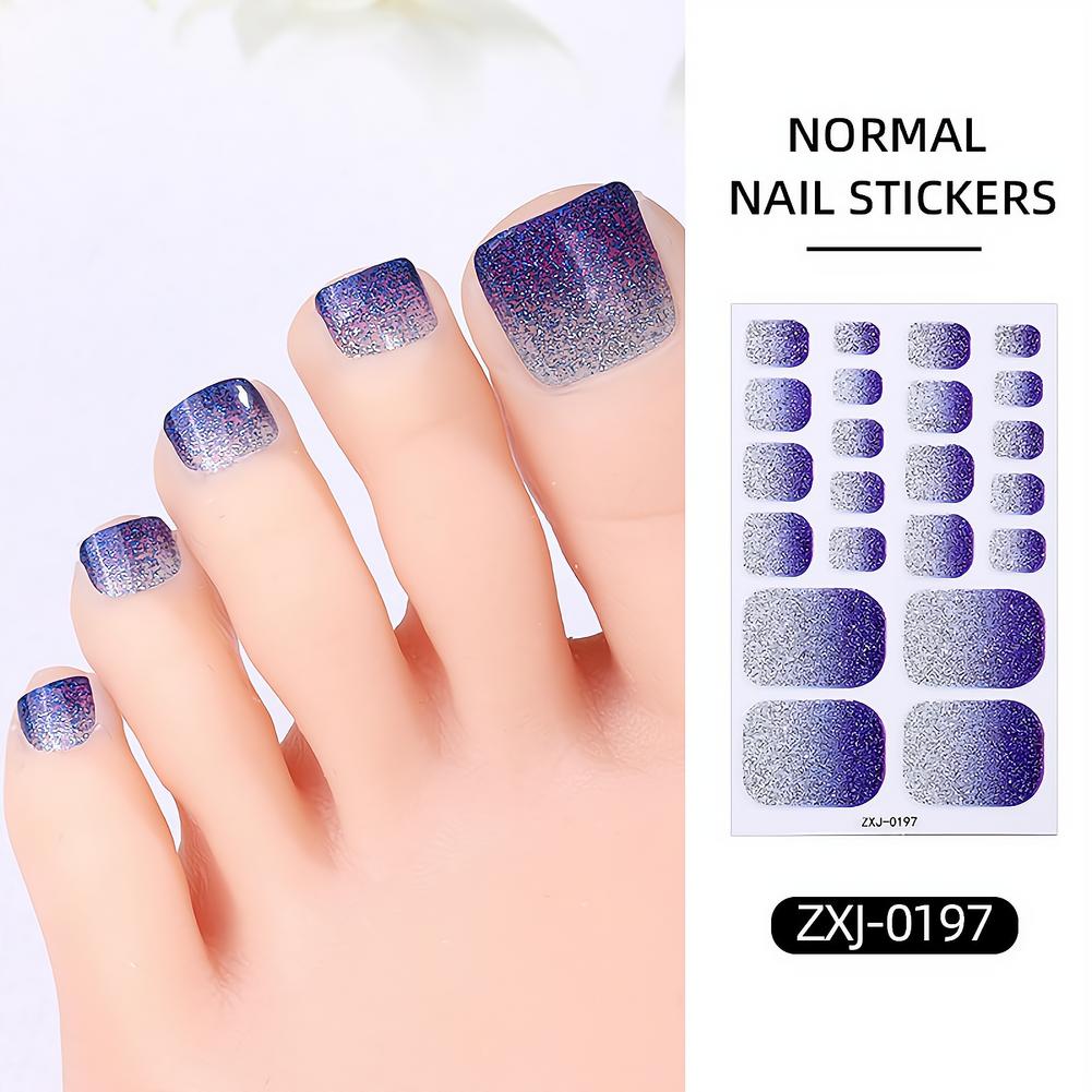 22 قطعة من ملصقات الأظافر المت - مراجعة Nail Art Ombre Glitter وسعره