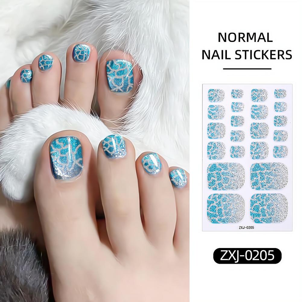 22 قطعة من ملصقات الأظافر المت - مراجعة Nail Art Ombre Glitter وسعره