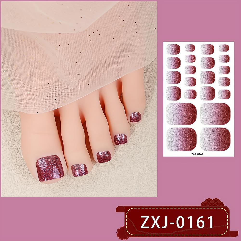 22 قطعة من ملصقات الأظافر المت - مراجعة Nail Art Ombre Glitter وسعره