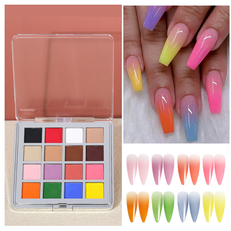 مسحوق أظافر متدرج اللون من موك - مراجعة Nail Art Ombre Glitter وسعره