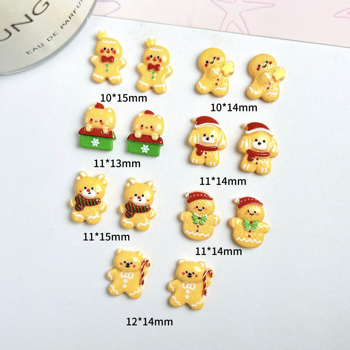 20 قطعة Kawaii عيد الميلاد الز - مراجعة Nail Art Xmas Design وسعره
